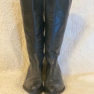 Women’s black high boots size 11 leather